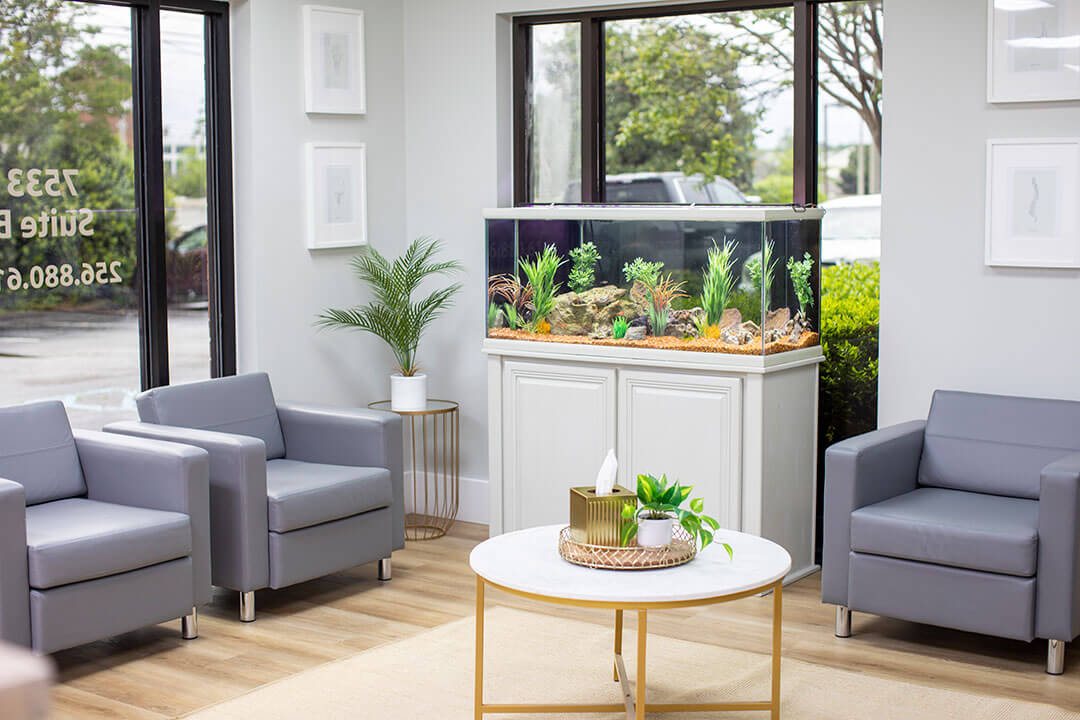 Relaxing and Peaceful Reception Area.